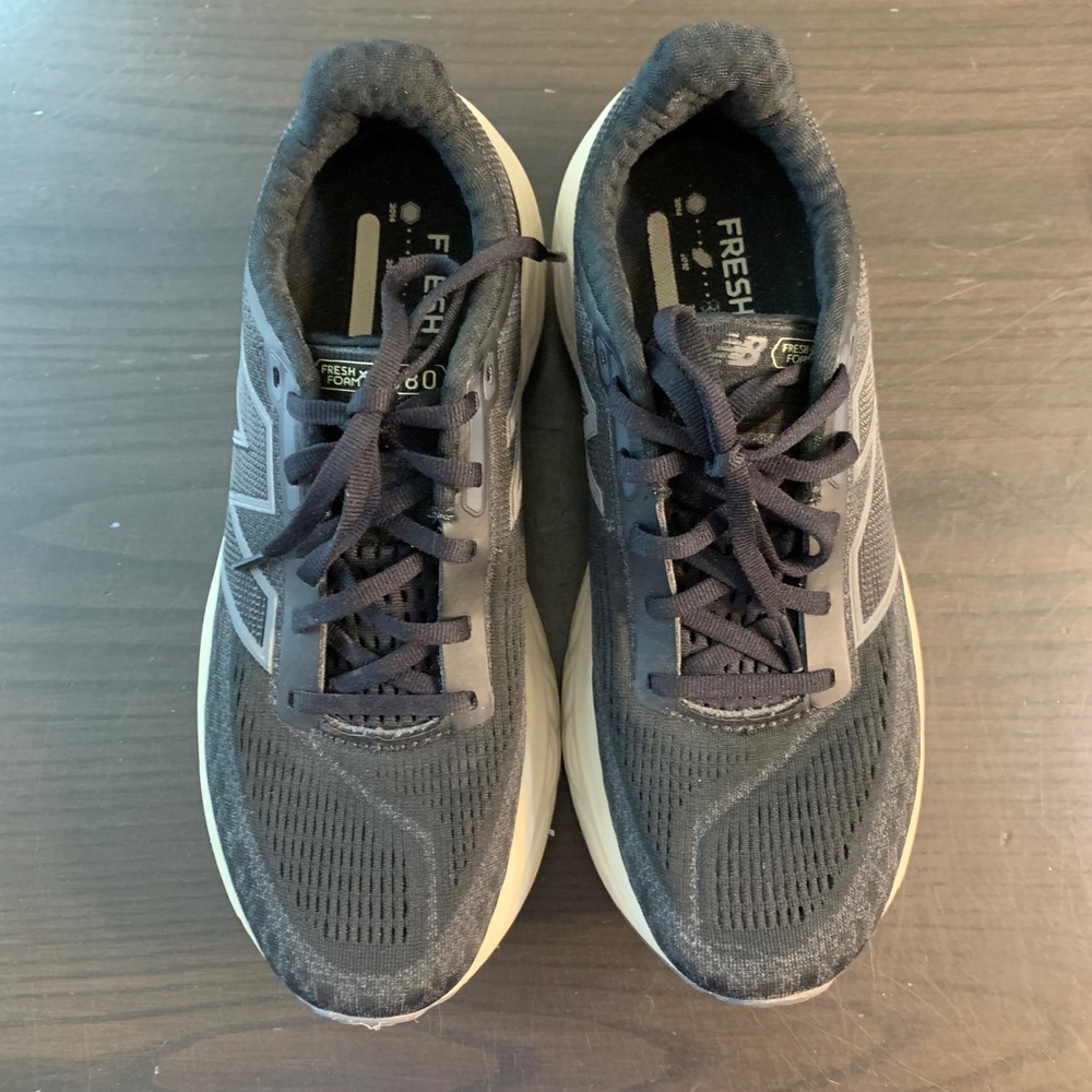 New Balance Fresh Foam X 1080 v13 Womens 9 Running Shoes Black Grey Sneakers